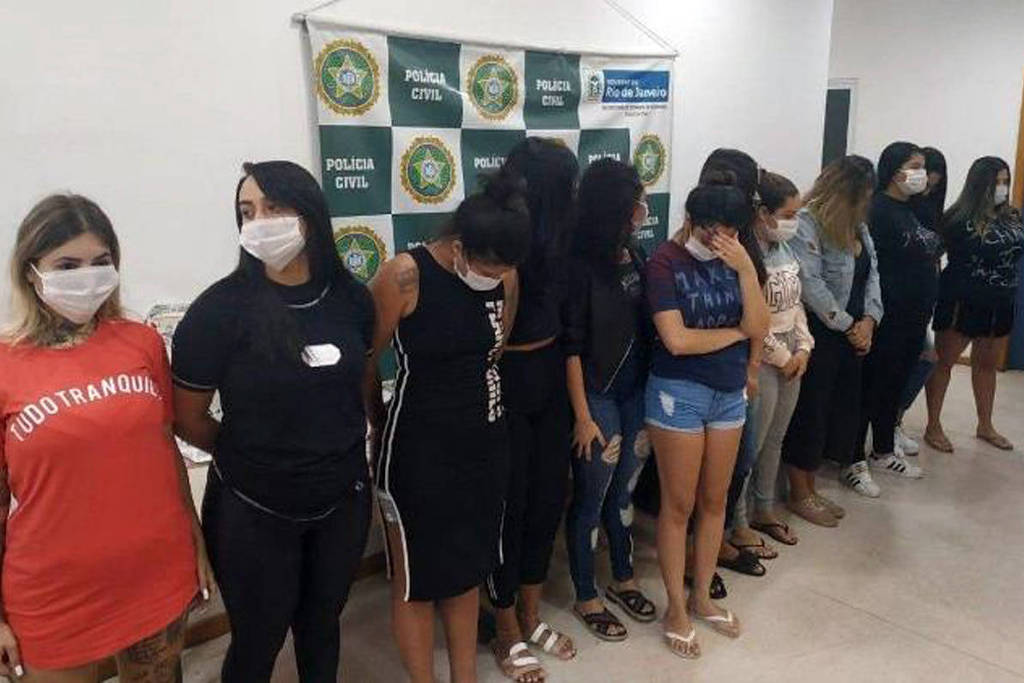 As 12 mulheres presas, entre elas a filha de Belo Foto: Divulgação