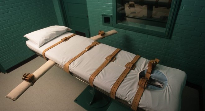 Esta é uma câmara de execução em Huntsville, Texas 