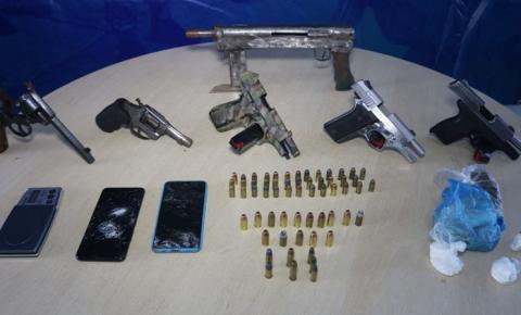 SSP-AM apreende seis armas e prende dois infratores durante operação em Manaus
