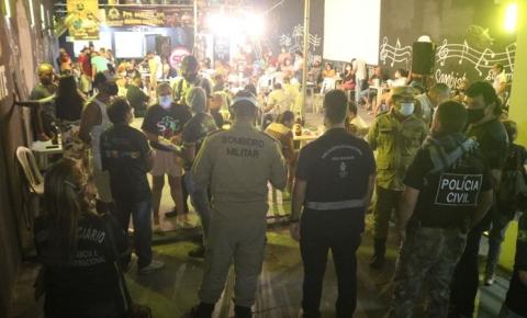 Central Integrada de Fiscalização encerra oito festas clandestinas em estabelecimentos de Manaus