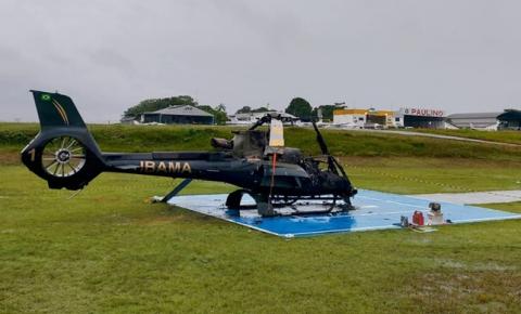 Helicóptero do Ibama é alvo de ataque incendiário em Manaus